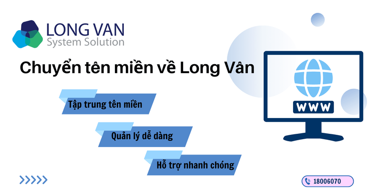 Chuyển tên miền về Long Vân 